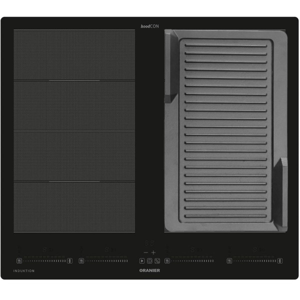 Oranier Kochfeld Flächen-Induktion 60 cm FLI660 mit Multi-Slider-Bedienung & Grillplatte Modell 1