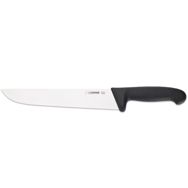 Giesser großes Schlachtmesser 24 cm mit starker breiter Messerklinge schwarz - Art.-Nr. 4005 24