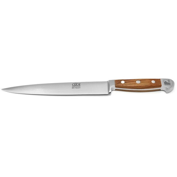 Güde Schinkenmesser schmale 21 cm Klinge geschmiedet & Eichenholzgriff - Serie Balkhauser Kotten - Art.-Nr. BK765-21